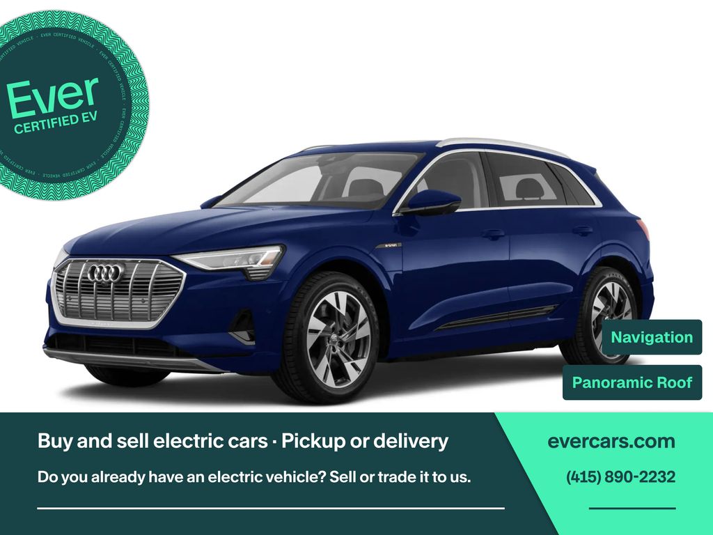 Blue Metallic 2021 Audi e-tron SUV / Crossover All-Wheel Drive Automatic
