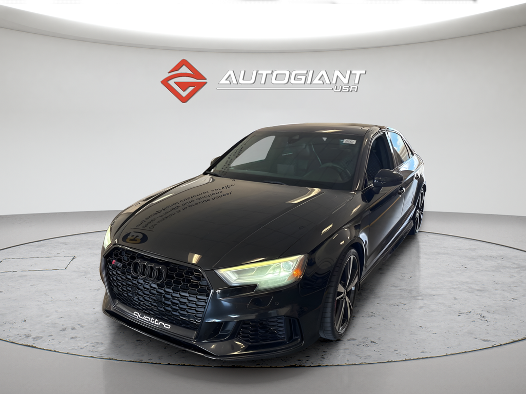 Black Metallic 2020 Audi RS 3 Sedan All-Wheel Drive 7-Speed Automatic