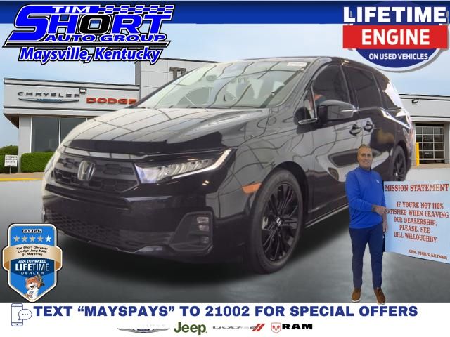 Black 2025 Honda Odyssey Minivan Front-Wheel Drive Automatic