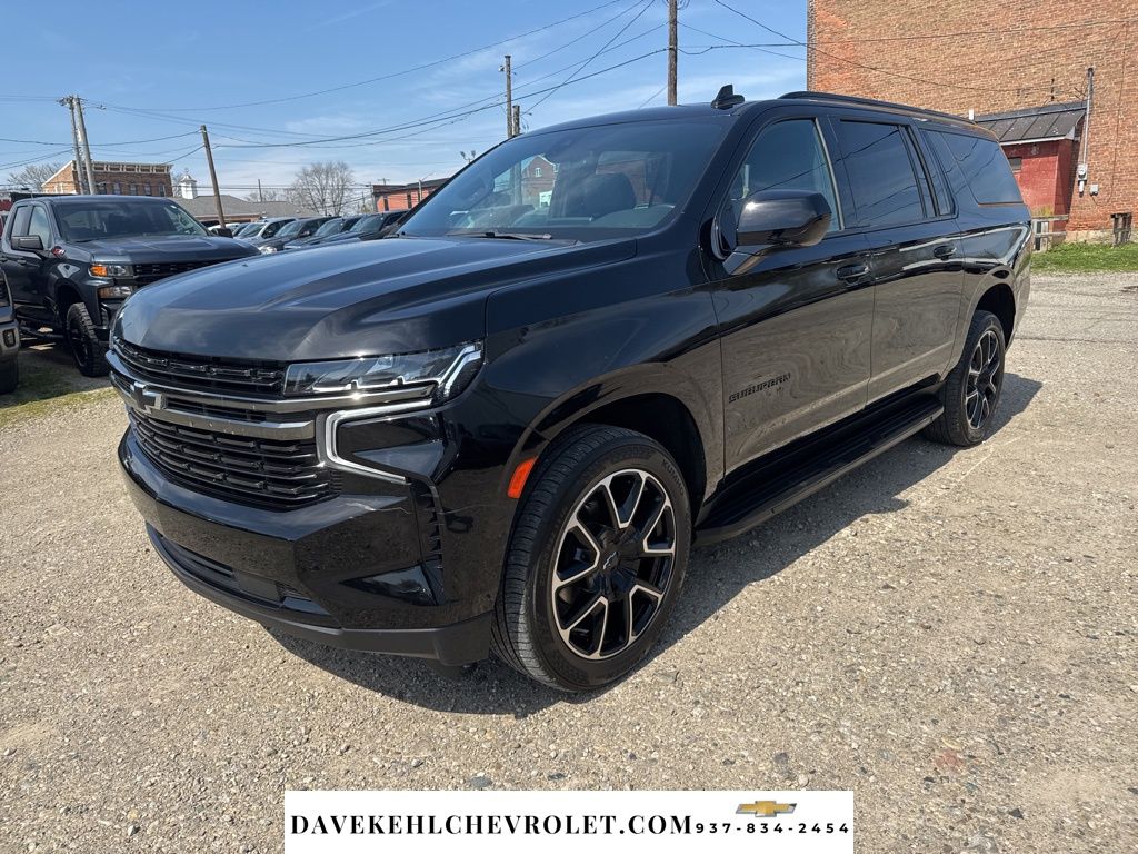 Black 2021 Chevrolet Suburban RST 4WD SUV / Crossover Four-Wheel Drive
