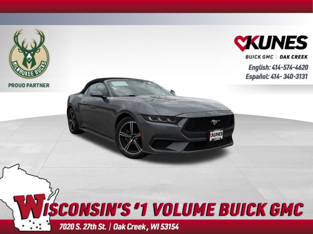 Gray Metallic 2024 Ford Mustang EcoBoost Premium Convertible RWD Convertible Rear-Wheel Drive Automatic