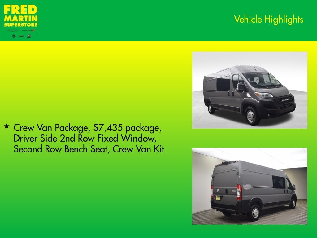 new 2026 Ram ProMaster 2500 car, priced at $56,647