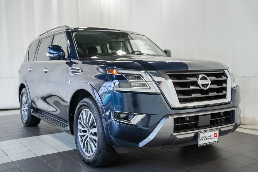 Hermosa Blue Pearl 2021 Nissan Armada SUV / Crossover Four-Wheel Drive 7-Speed Automatic