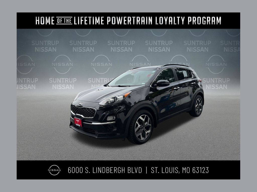 Black Cherry Pearl 2021 Kia Sportage SUV / Crossover Front-Wheel Drive 6-Speed Automatic Overdrive