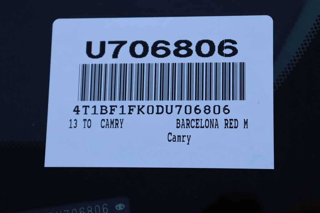 2013 Toyota Camry SE 7