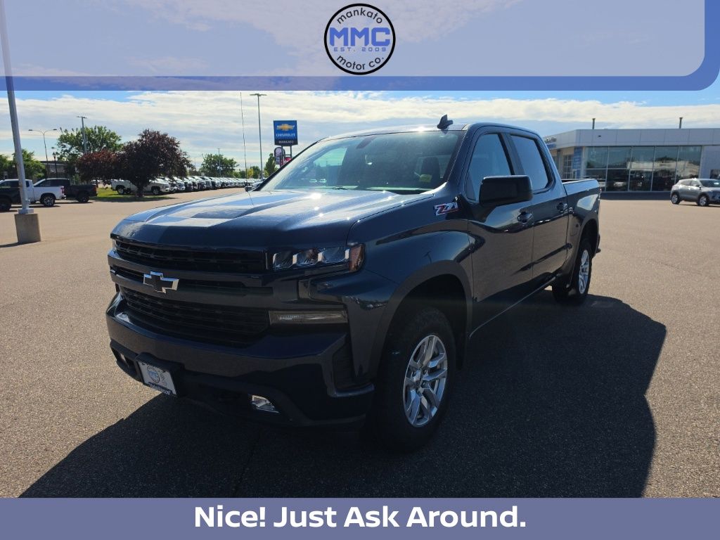 Northsky Blue Metallic 2019 Chevrolet Silverado 1500 Pickup Truck Four-Wheel Drive 8-Speed Automatic