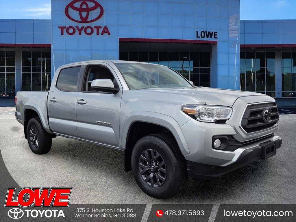 Celestial Silver Metallic 2023 Toyota Tacoma SR5 V6 Double Cab RWD Pickup Truck 4X2 6-Speed Automatic