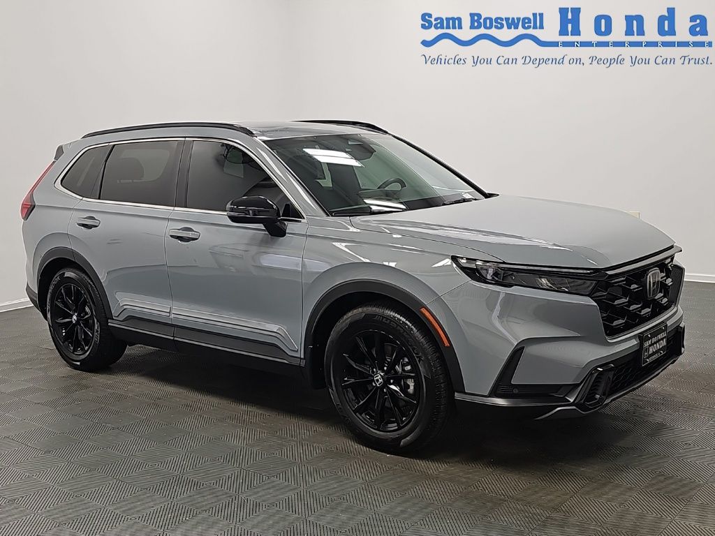Gray 2025 Honda CR-V Hybrid SUV / Crossover Front-Wheel Drive Continuously Variable Transmission