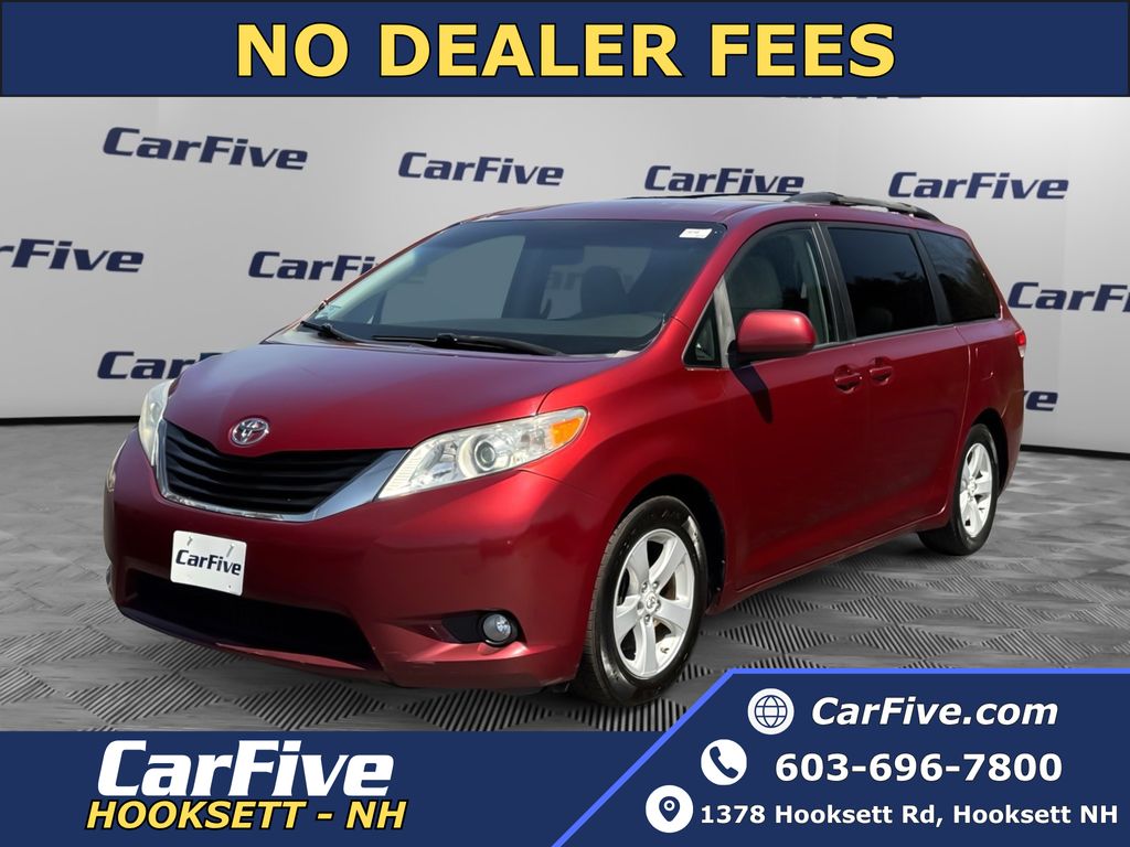 Salsa Red Pearl 2011 Toyota Sienna 7-Passenger V6 FWD Minivan Front-Wheel Drive 6-Speed Automatic Overdrive