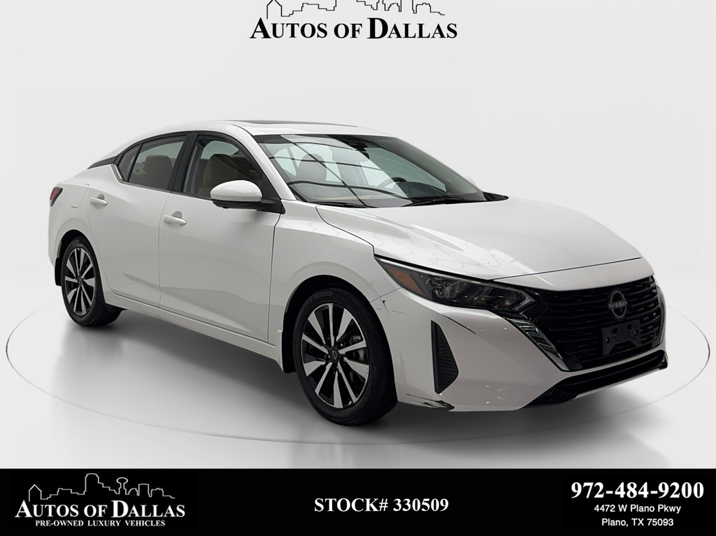 Aspen White Tricoat 2025 Nissan Sentra Sedan Front-Wheel Drive Continuously Variable Transmission