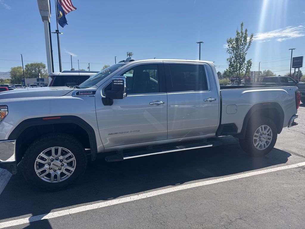 Quicksilver Metallic 2023 GMC Sierra 2500HD SLT Crew Cab 4WD Pickup Truck Four-Wheel Drive Automatic
