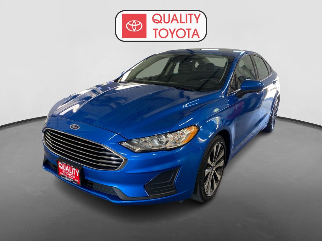 Blue Metallic 2020 Ford Fusion SE AWD Sedan All-Wheel Drive 6-Speed Automatic