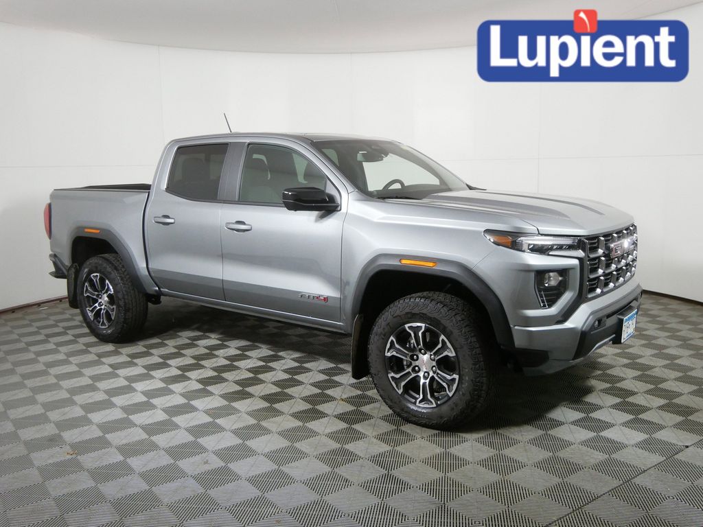 Sterling Metallic 2025 GMC Canyon AT4 Crew Cab 4WD Pickup Truck Four-Wheel Drive 8-Speed Automatic