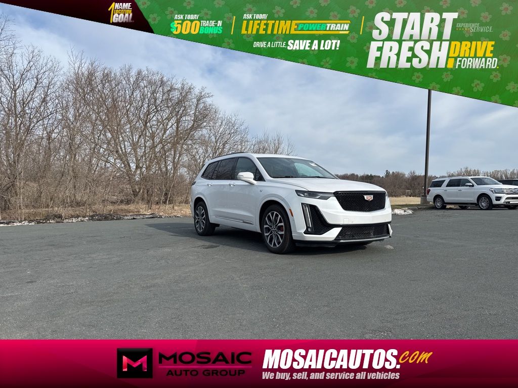 White 2024 Cadillac XT6 Sport AWD SUV / Crossover Four-Wheel Drive 9-Speed Automatic
