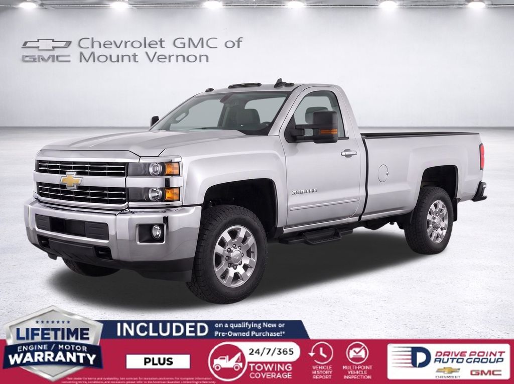 Silver Ice Metallic 2015 Chevrolet Silverado 3500HD Pickup Truck Four-Wheel Drive 6-Speed Automatic Overdrive