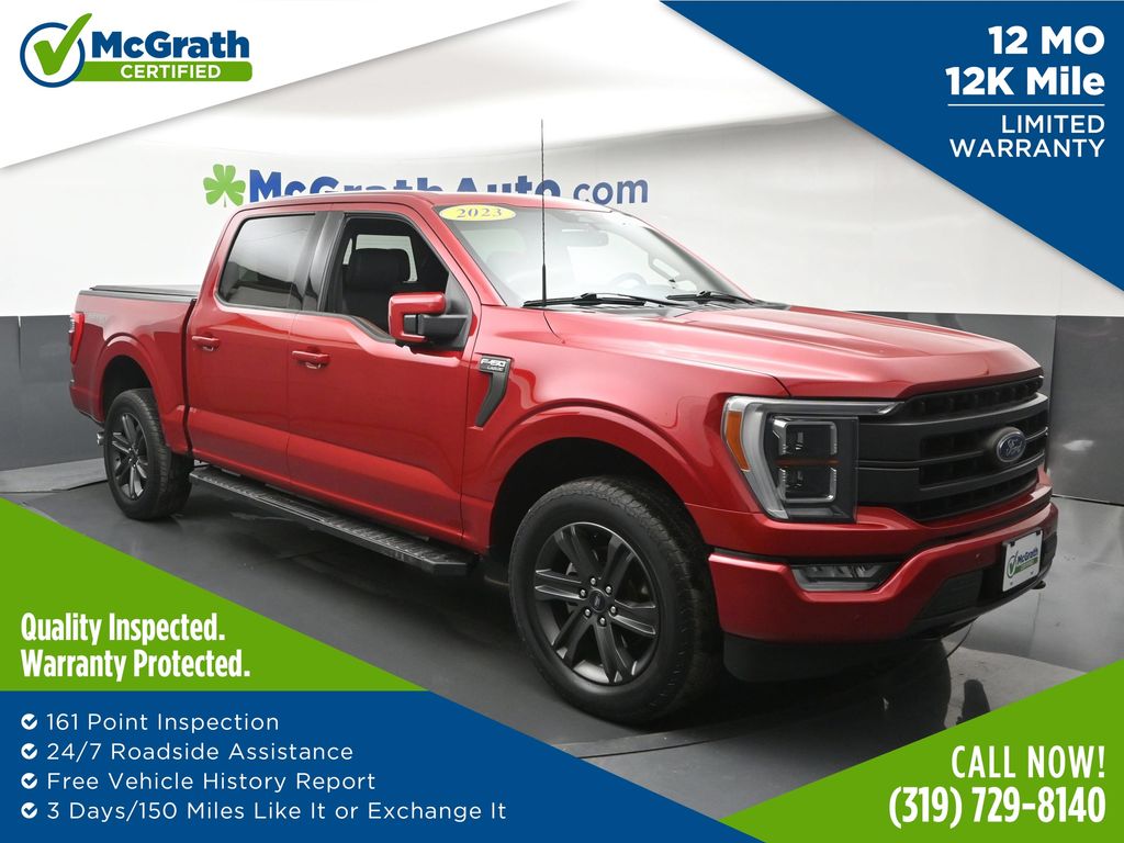 Red Metallic 2023 Ford F-150 Pickup Truck Four-Wheel Drive Automatic