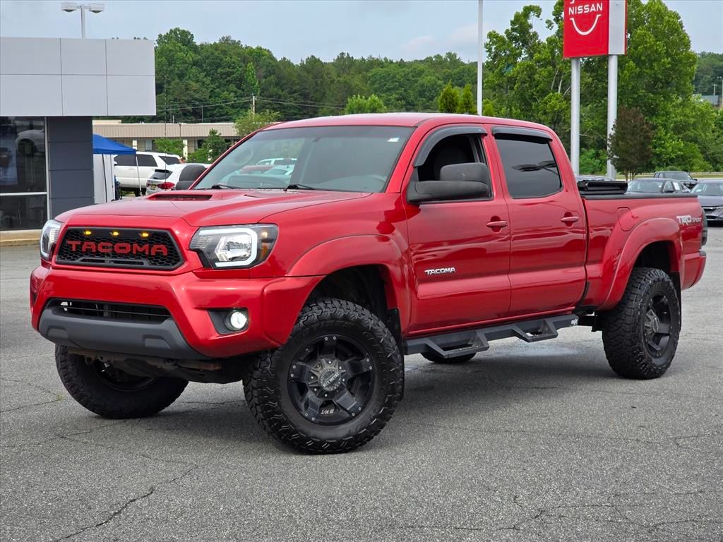 Barcelona Red Metallic 2015 Toyota Tacoma Double Cab V6 4WD Pickup Truck Four-Wheel Drive 5-Speed Automatic