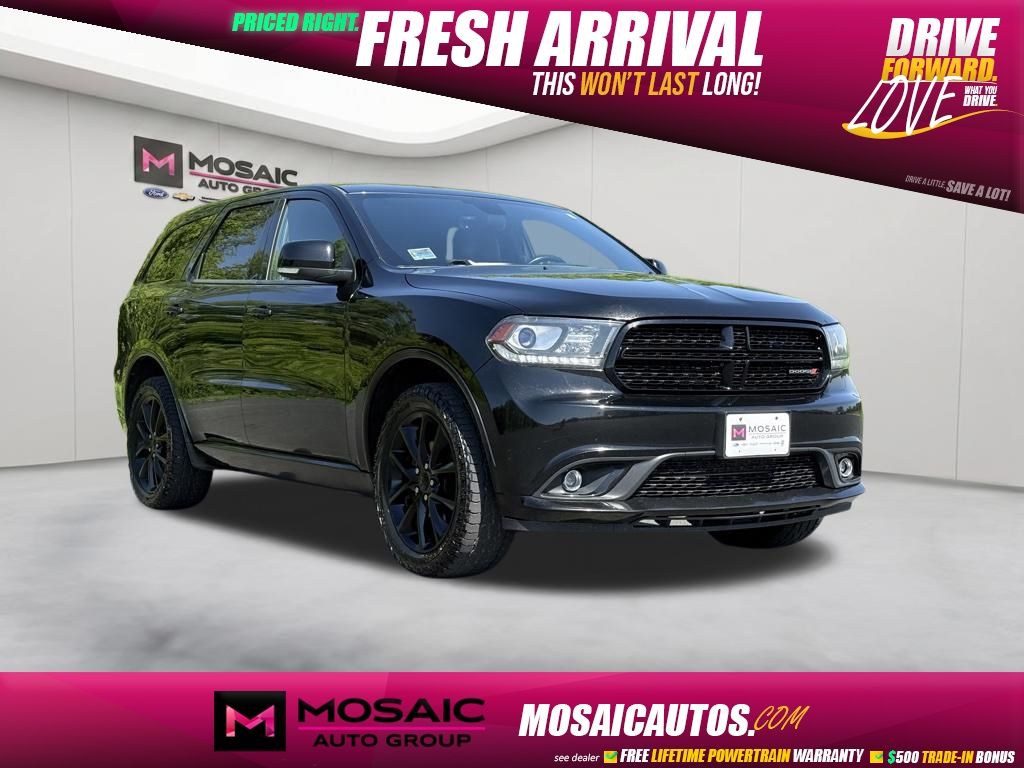 DB Black Crystal Clearcoat 2017 Dodge Durango GT AWD SUV / Crossover All-Wheel Drive 8-Speed Automatic