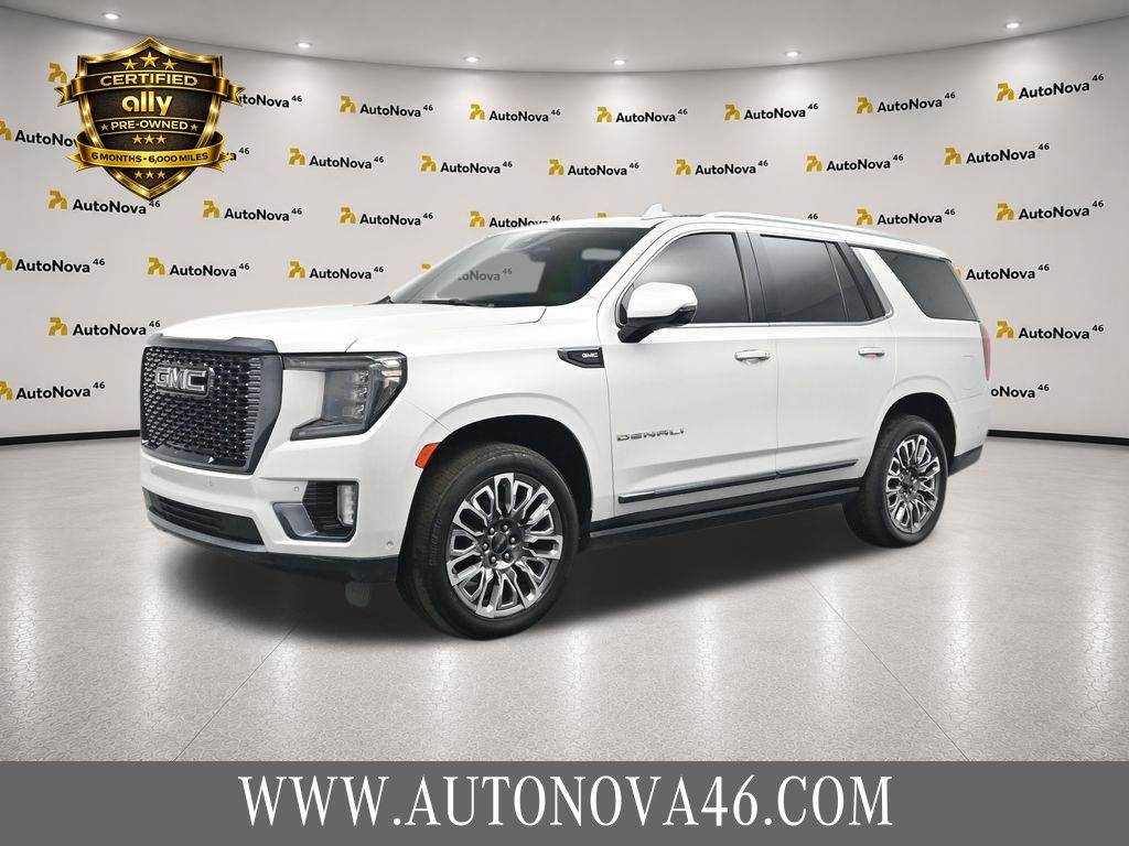 White Frost Tricoat 2023 GMC Yukon SUV / Crossover Four-Wheel Drive
