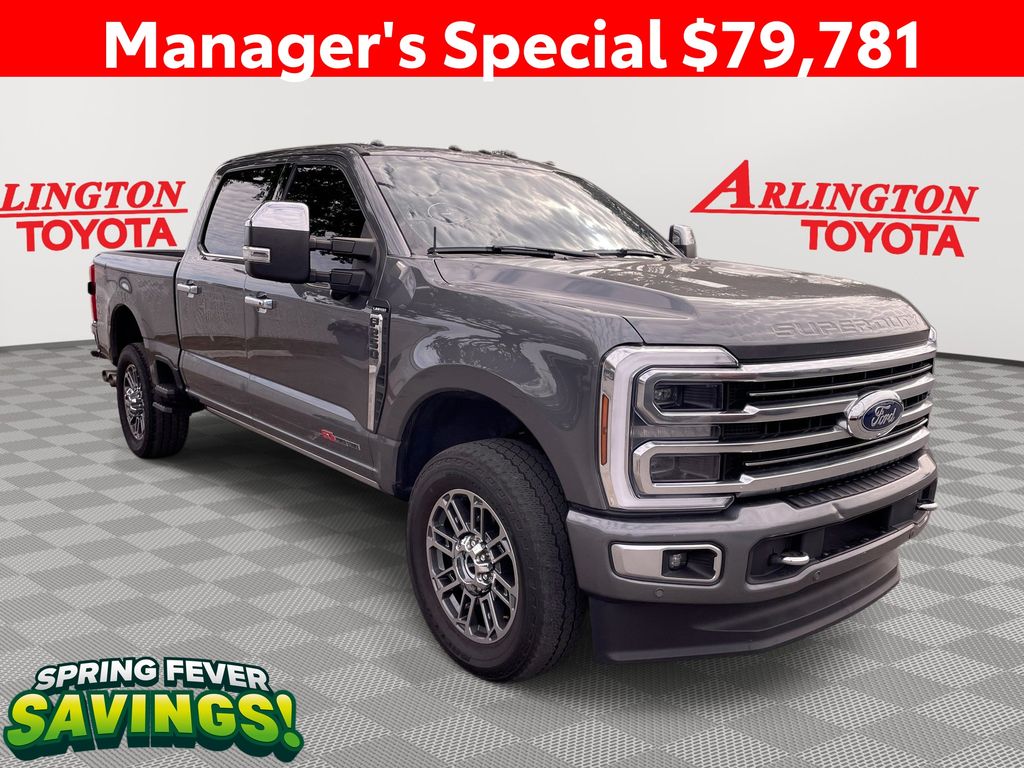 Gray Metallic 2024 Ford F-250 Super Duty Limited Crew Cab 4WD Pickup Truck Four-Wheel Drive Automatic
