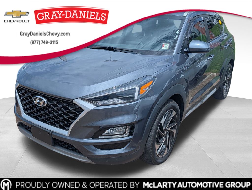 Gray (Magnetic Force) 2021 Hyundai Tucson SUV / Crossover All-Wheel Drive 6-Speed Automatic