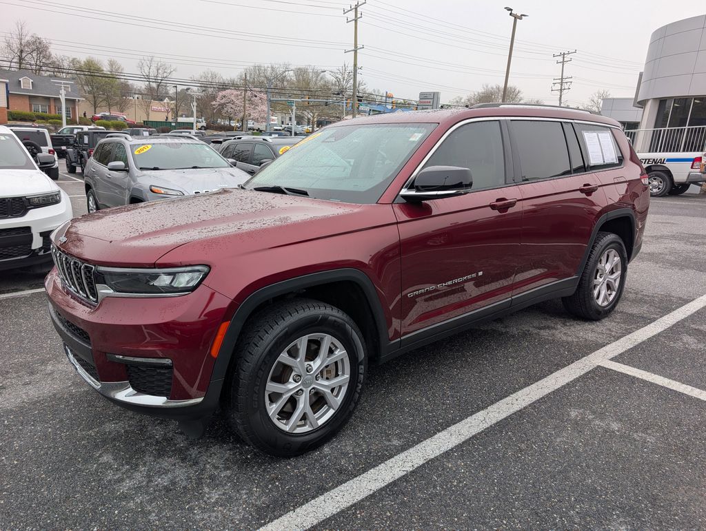 Velvet Red Pearlcoat 2021 Jeep Grand Cherokee L Limited 4WD SUV / Crossover Four-Wheel Drive 8-Speed Automatic