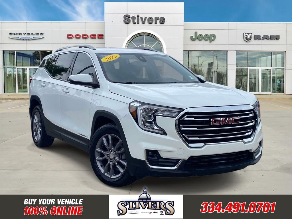 Summit White 2023 GMC Terrain SUV / Crossover Front-Wheel Drive 9-Speed Automatic
