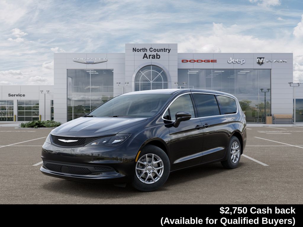 Diamond Black Crystal Pearlcoat 2026 Chrysler Voyager Minivan Front-Wheel Drive 9-Speed Automatic