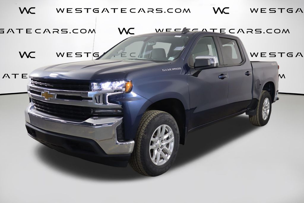 Northsky Blue Metallic 2021 Chevrolet Silverado 1500 Pickup Truck Four-Wheel Drive 8-Speed Automatic