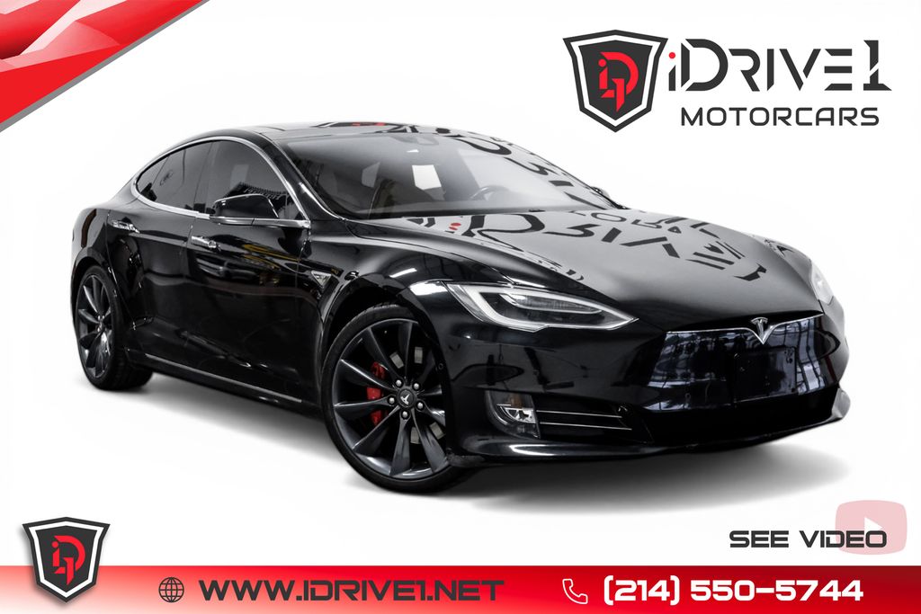 Black 2016 Tesla Model S P90D AWD Sedan All-Wheel Drive 1-Speed Automatic