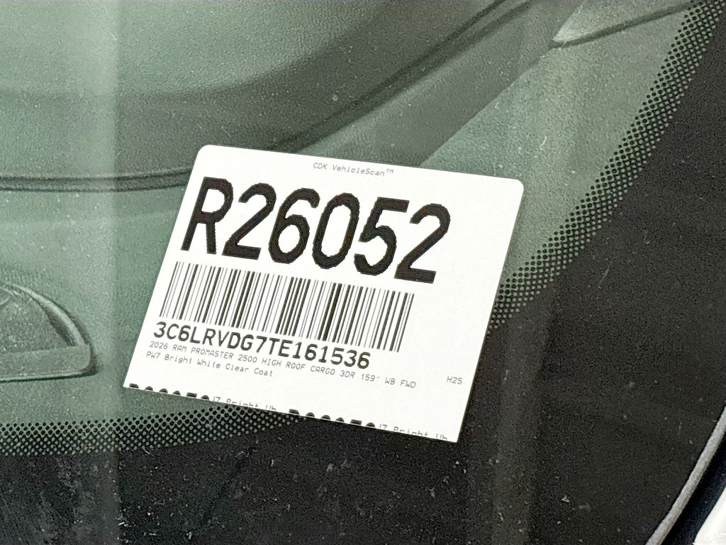 2026 Ram ProMaster 2500 High Roof