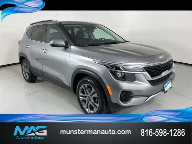 Steel Gray 2023 Kia Seltos S AWD SUV / Crossover All-Wheel Drive Continuously Variable Transmission