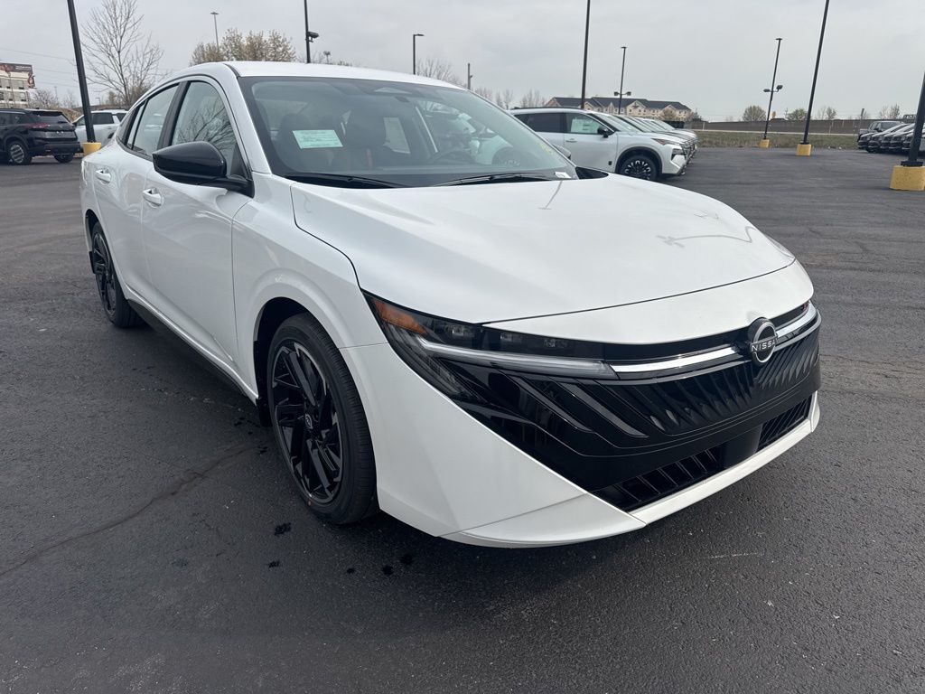 Aspen White Tricoat 2026 Nissan Sentra Sedan Front-Wheel Drive Continuously Variable Transmission
