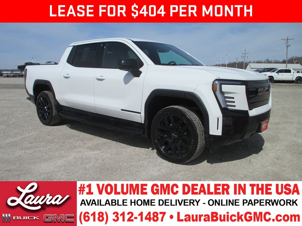 Summit White 2026 GMC Sierra EV Elevation Crew Cab (Standard Range) e4WD Pickup Truck All-Wheel Drive 1-Speed Automatic