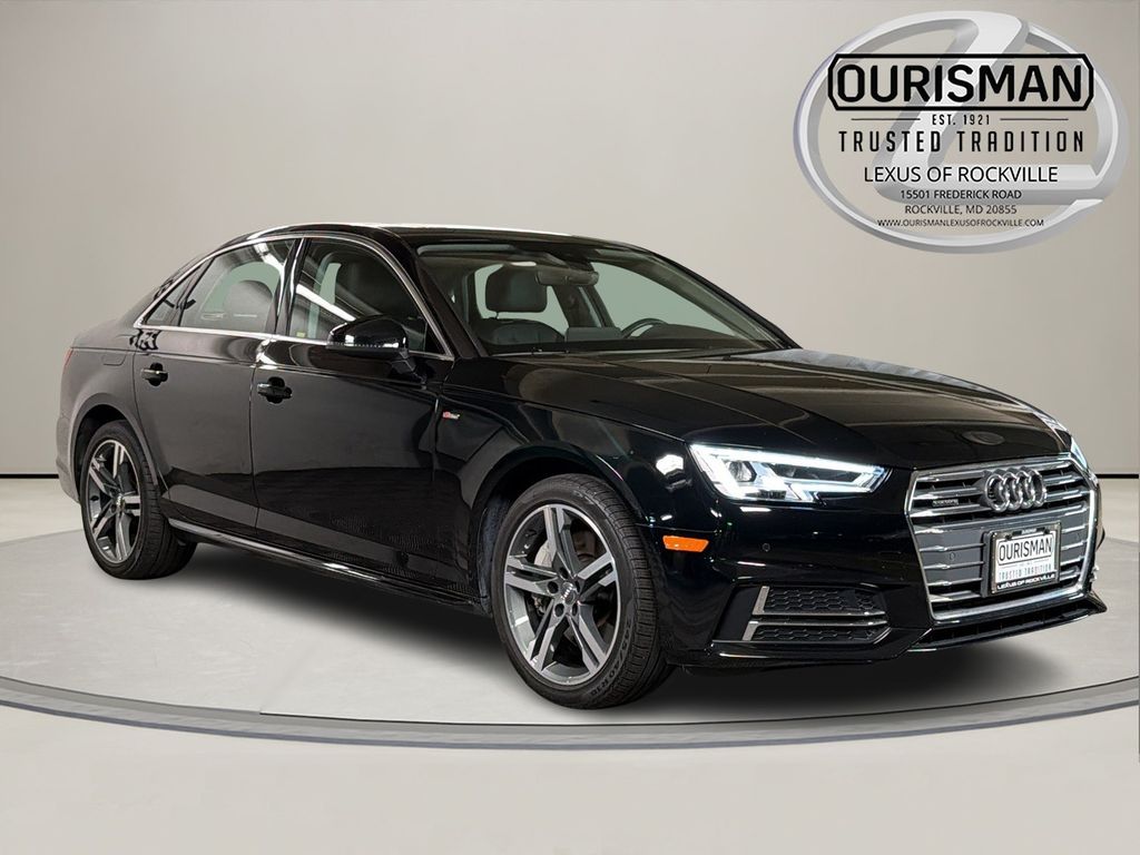 Brilliant Black 2017 Audi A4 Sedan All-Wheel Drive 7-Speed Automatic