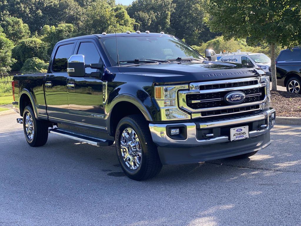 Antimatter Blue Metallic 2022 Ford F-250 Super Duty Pickup Truck Four-Wheel Drive Automatic