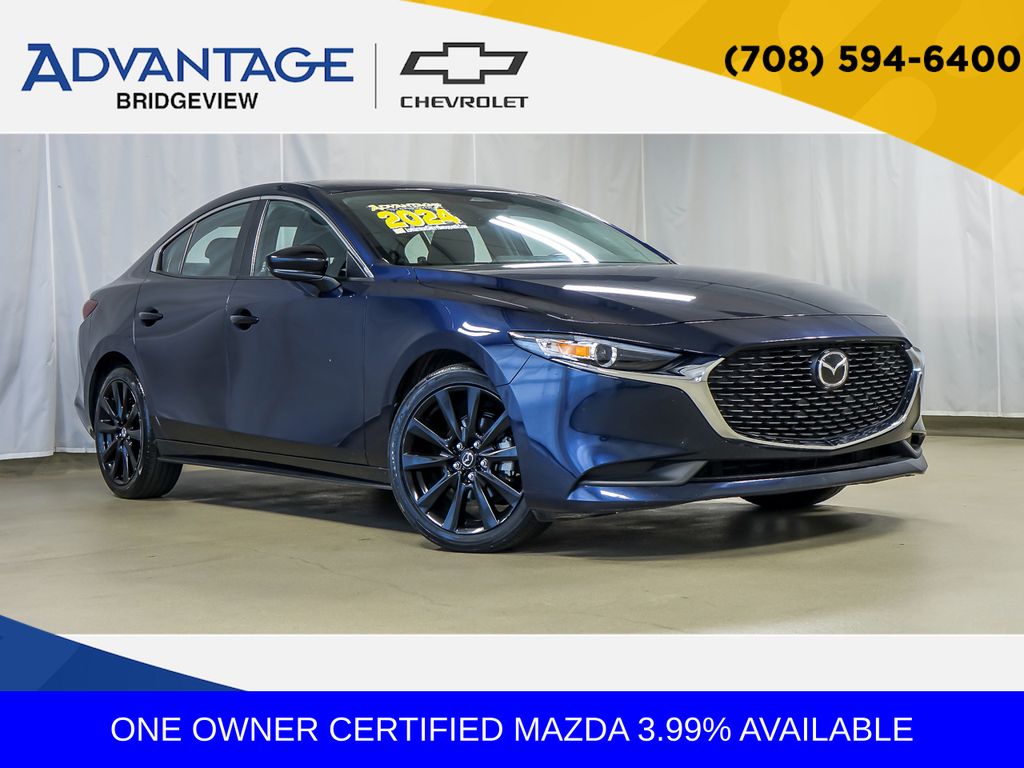 Deep Crystal Blue Mica 2024 Mazda MAZDA3 Sedan Front-Wheel Drive 6-Speed Automatic