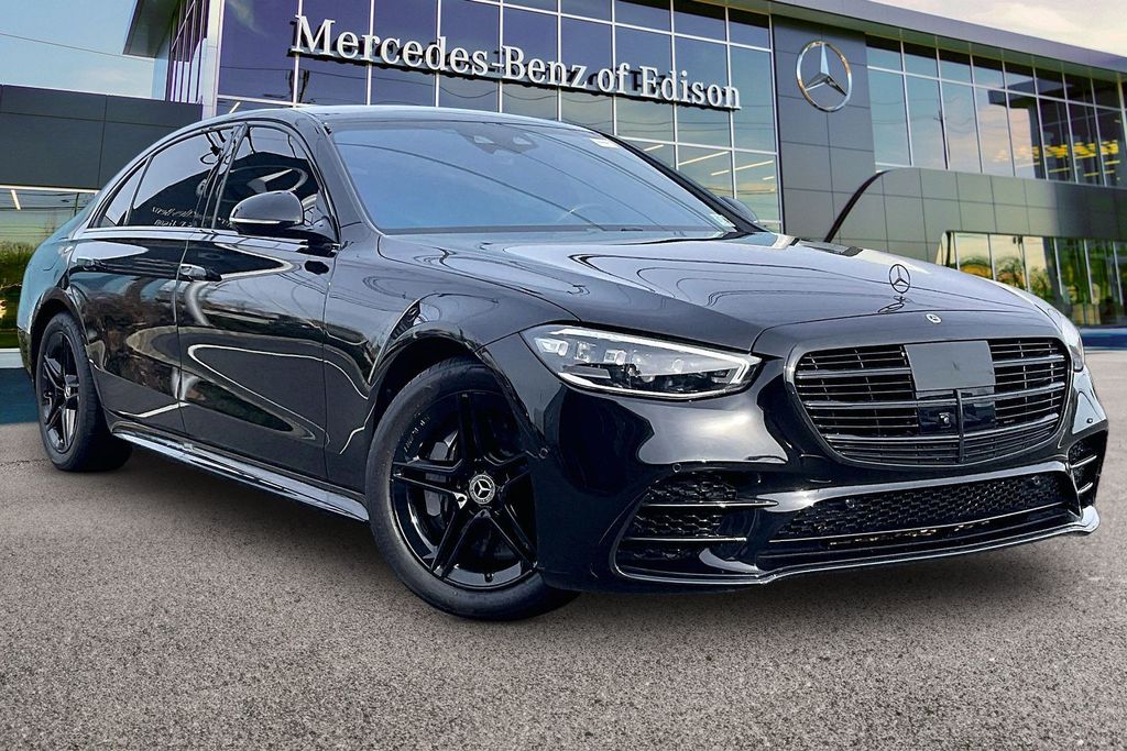 Obsidian Black Metallic 2024 Mercedes-Benz S-Class S 580 4MATIC Sedan All-Wheel Drive 9-Speed Automatic