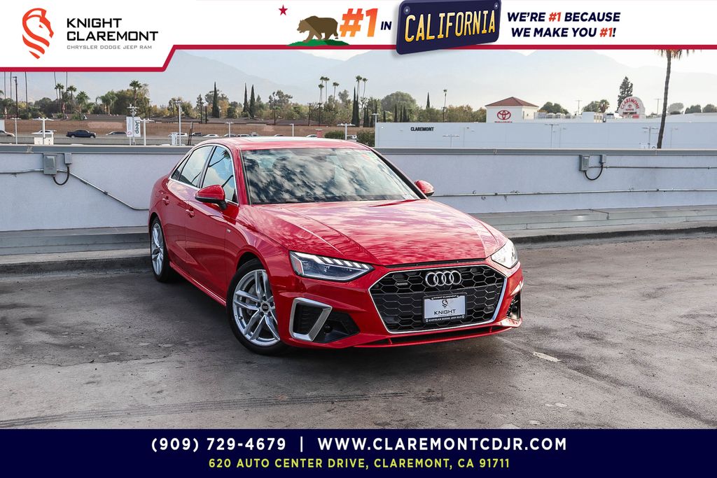 Progressive Red Metallic 2024 Audi A4 Sedan All-Wheel Drive 7-Speed Automatic