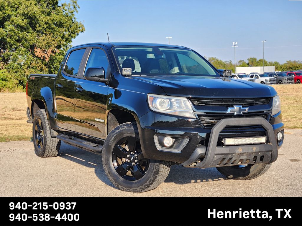Black 2018 Chevrolet Colorado Pickup Truck Four-Wheel Drive 8-Speed Automatic