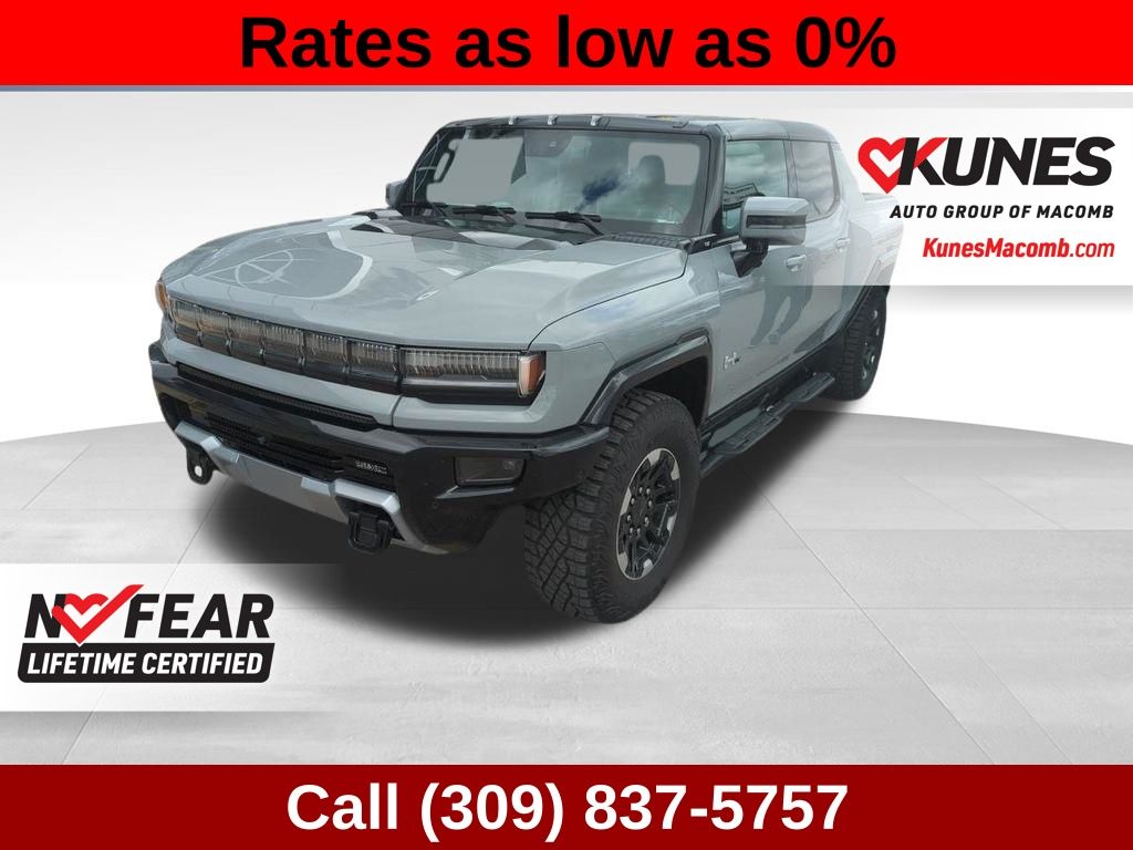 Meteorite Metallic (Grey) 2025 GMC Hummer EV Pickup 3X Crew Cab AWD Pickup Truck All-Wheel Drive 1-Speed Automatic