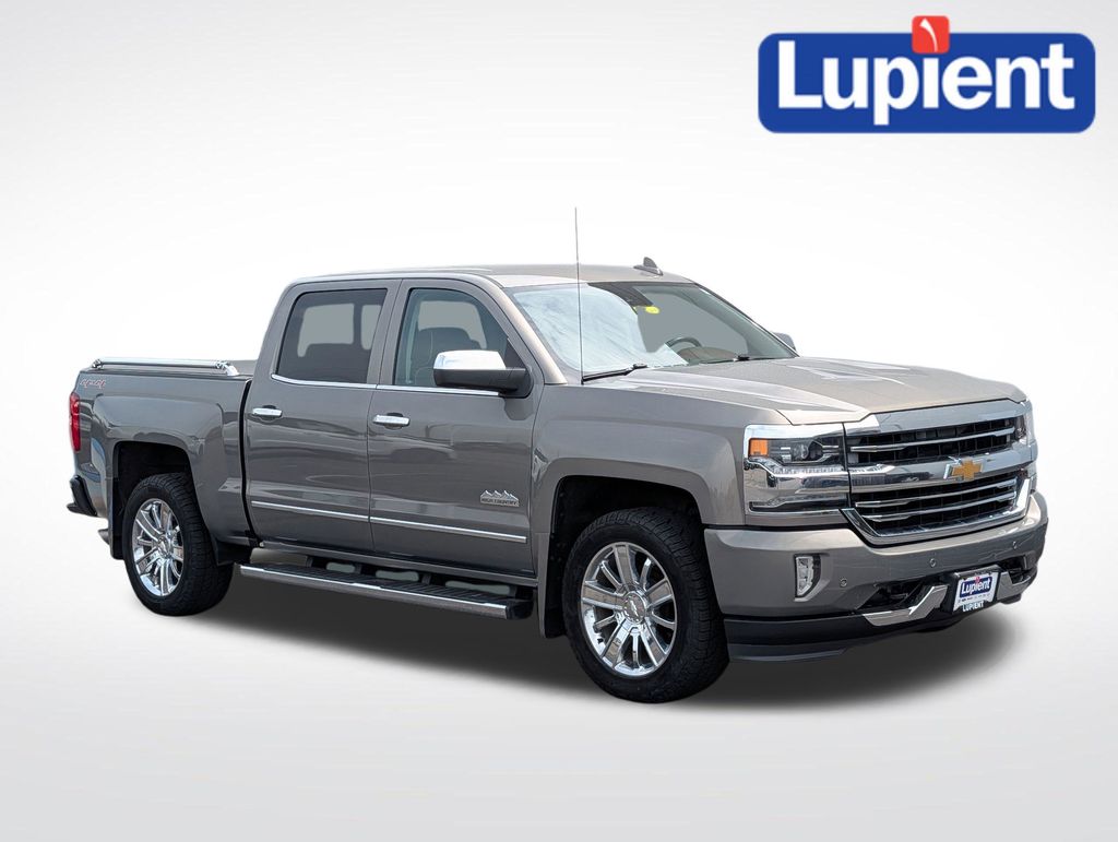 Pepperdust Metallic 2017 Chevrolet Silverado 1500 High Country Crew Cab 4WD Pickup Truck Four-Wheel Drive 8-Speed Automatic Overdrive