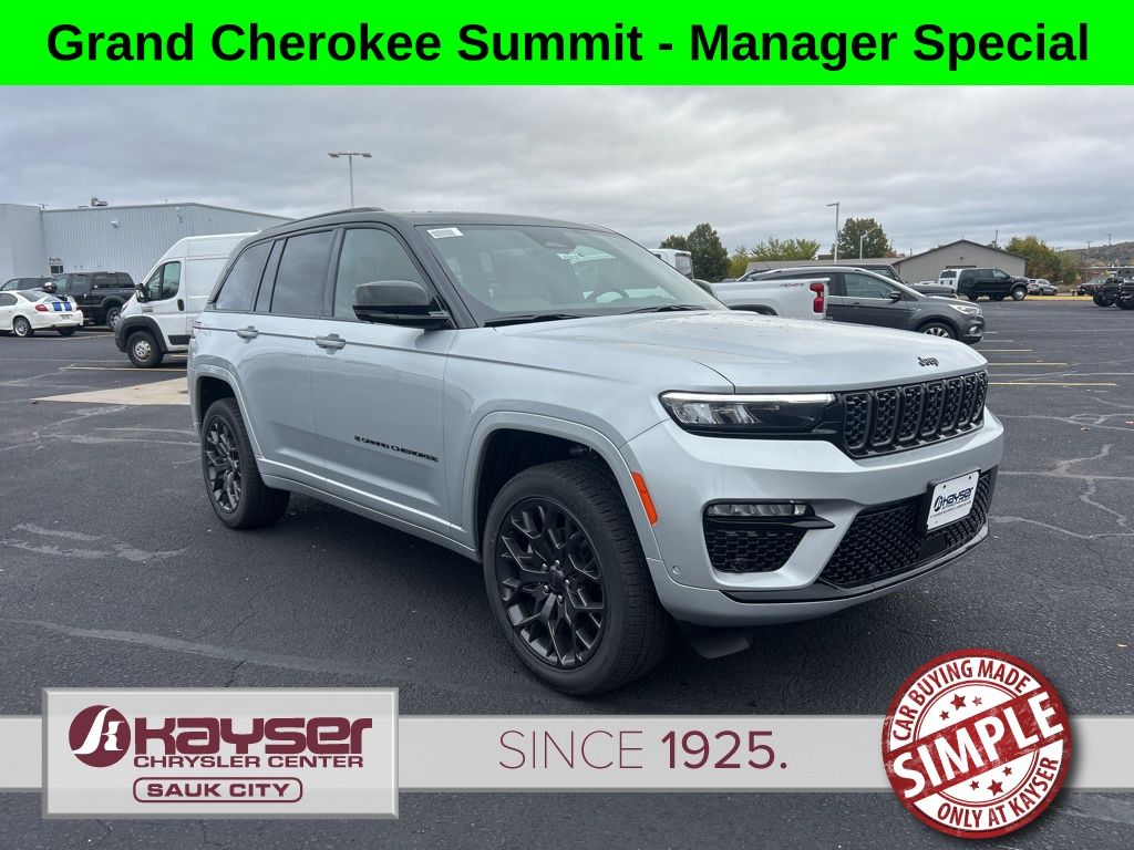 Silver Zynith 2025 Jeep Grand Cherokee SUV / Crossover Four-Wheel Drive 8-Speed Automatic