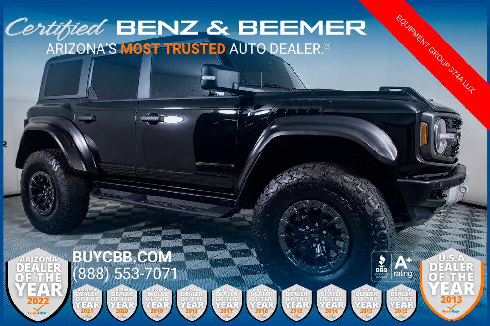 Shadow Black 2023 Ford Bronco Raptor 4WD SUV / Crossover Four-Wheel Drive Automatic