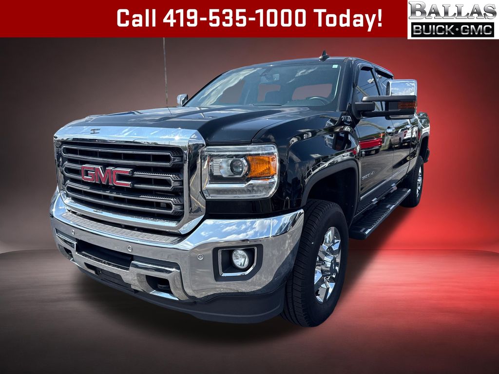 Onyx Black 2015 GMC Sierra 2500HD Pickup Truck Four-Wheel Drive 6-Speed Automatic Overdrive