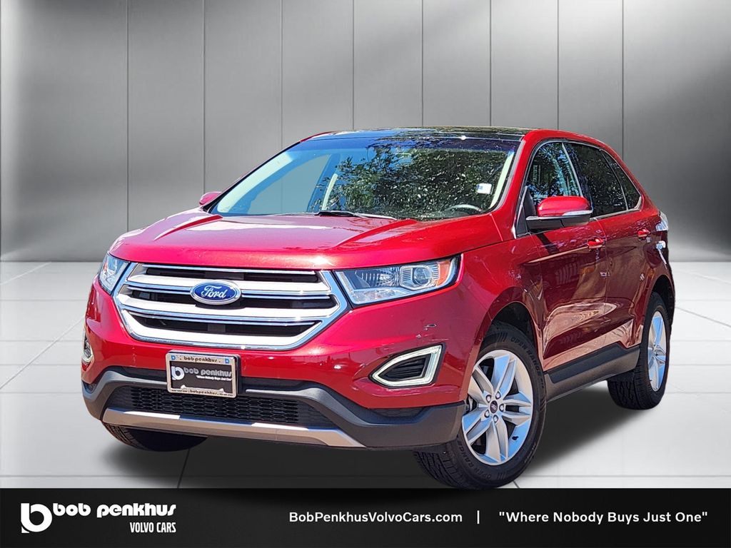 Ruby Red Metallic 2017 Ford Edge SUV / Crossover All-Wheel Drive 6-Speed Automatic