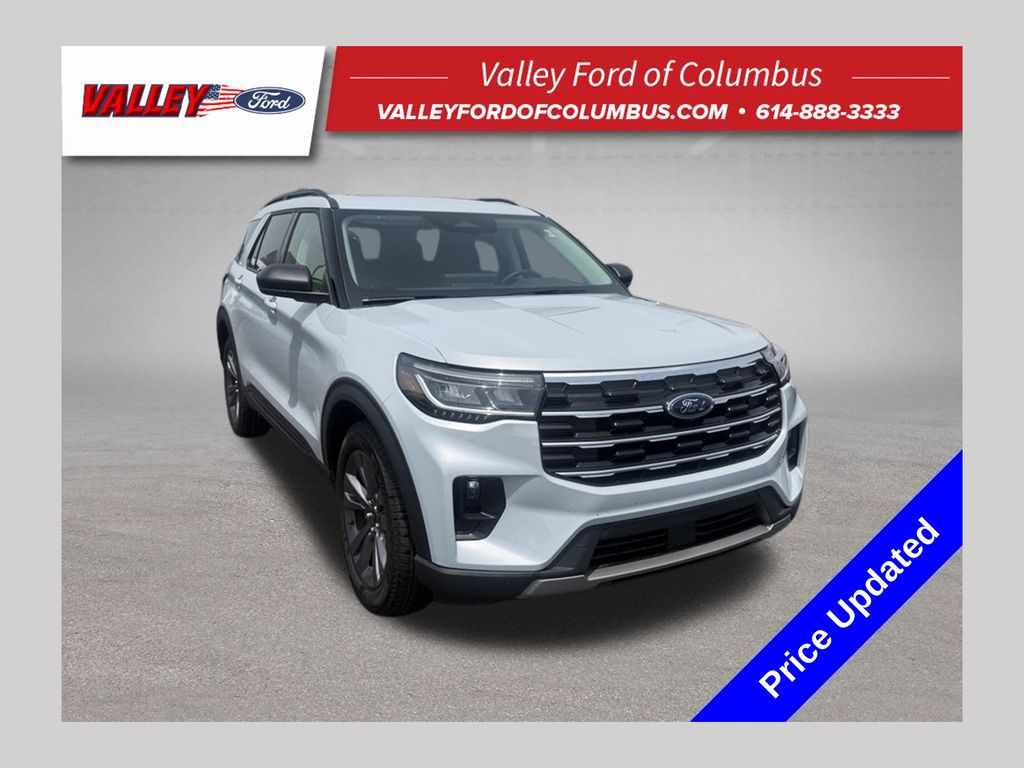 White Metallic 2026 Ford Explorer SUV / Crossover All-Wheel Drive Automatic