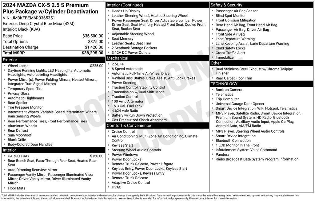 2024 Mazda CX-5 2.5 S Premium Plus
