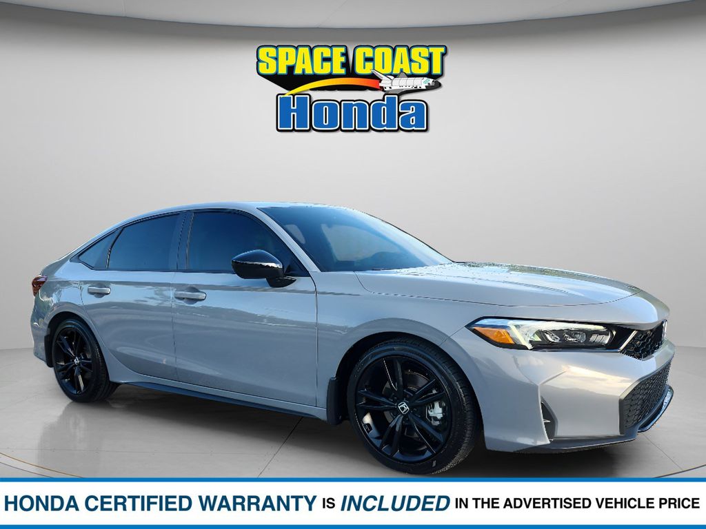 Urban Gray Pearl 2025 Honda Civic Sedan 6-Speed Manual