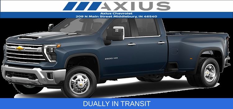 Lakeshore Blue Metallic 2025 Chevrolet Silverado 3500HD Pickup Truck Four-Wheel Drive Automatic